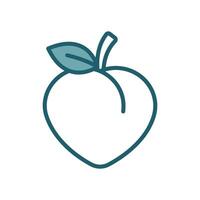 peach icon vector design template simple and clean