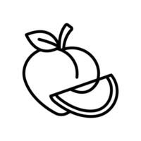 peach icon vector design template simple and clean