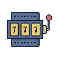 jackpot machine icon vector design template simple and clean