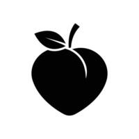 peach icon vector design template simple and clean