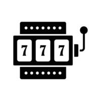 jackpot machine icon vector design template simple and clean