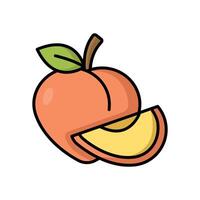 peach icon vector design template simple and clean