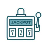 jackpot machine icon vector design template simple and clean