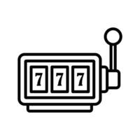 jackpot machine icon vector design template simple and clean