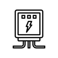 eléctrico panel icono vector diseño modelo sencillo y limpiar