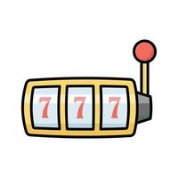 jackpot machine icon vector design template simple and clean