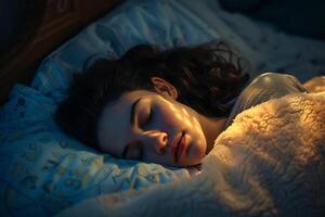 AI generated World Sleep Day Social Media Post photo