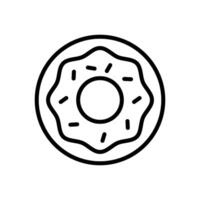 donut icon vector design template in white background