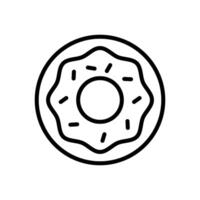 donut icon vector design template in white background