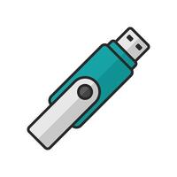 flash disk icon vector design template in white background