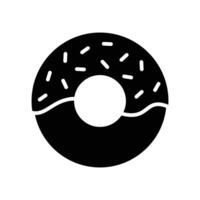 donut icon vector design template in white background