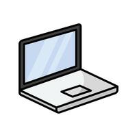 laptop icon vector design template in white background