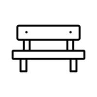 bench icon vector design template in white background