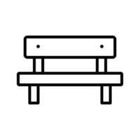 bench icon vector design template in white background
