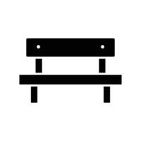 bench icon vector design template in white background