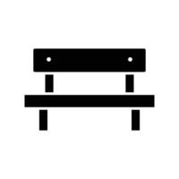 bench icon vector design template in white background