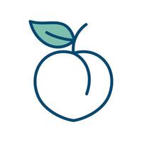 peach icon vector design template in white background