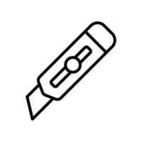 cutter knife icon vector design template in white background