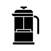 french press icon vector design template in white background