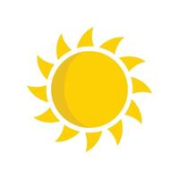 sun icon vector design template in white background