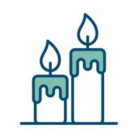 candle icon vector design template in white background