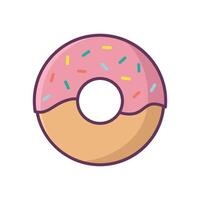 donut icon vector design template in white background