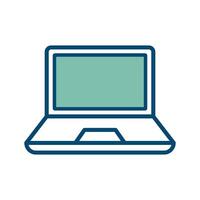 laptop icon vector design template in white background