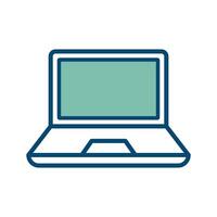 laptop icon vector design template in white background