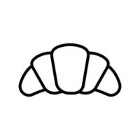 croissant icon vector design template in white background