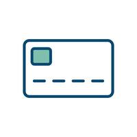 credit card icon vector design template in white background