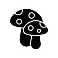 mushroom icon vector design template in white background