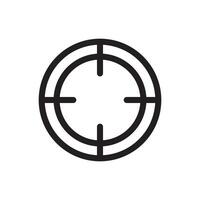 target icon vector design template in white background