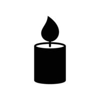 candle icon vector design template in white background