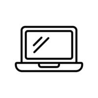 laptop icon vector design template in white background