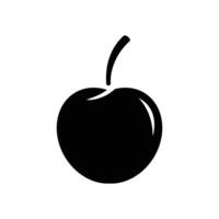 Cereza Fruta icono vector diseño modelo en blanco antecedentes