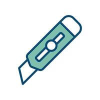 cutter knife icon vector design template in white background