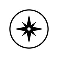 compass icon vector design template in white background