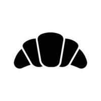 croissant icon vector design template in white background