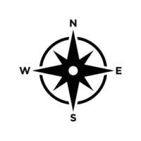 compass icon vector design template in white background