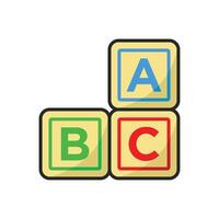 abc cubes icon vector design template in white background