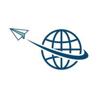 paper plane icon vector desig template in white background