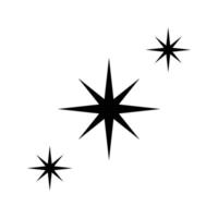 north star icon vector design template in white background