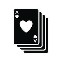 poker card icon vector design template in white background