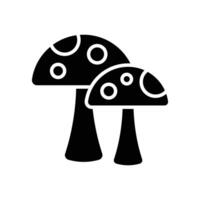 mushroom icon vector design template in white background