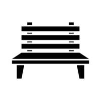 bench icon vector design template in white background