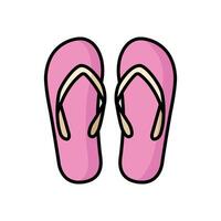 flip flop icon vector design template in white background