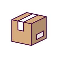 caja icono vector diseño modelo en blanco antecedentes