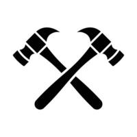 hammer icon vector design template in white background