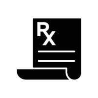 rx icon vector design template in white background