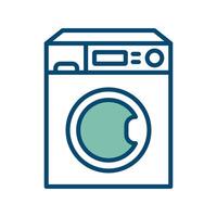 washing machine icon vector design template in white background